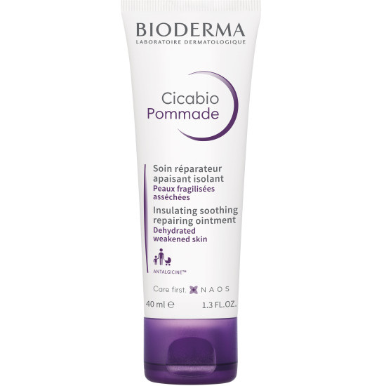 БИОДЕРМА CICABIO POMMADE подхранващ мехлем за успокояване и възстановяване на отслабена и раздразнена кожа 40 мл