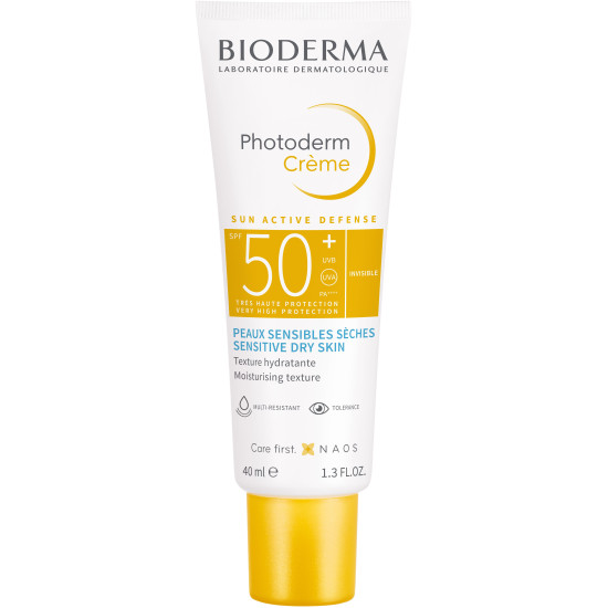 BIODERMA PHOTODERM Creme Invisible SPF50+ слънцезащитен крем с хидратираща текстура за чувствителна суха кожа 40 мл