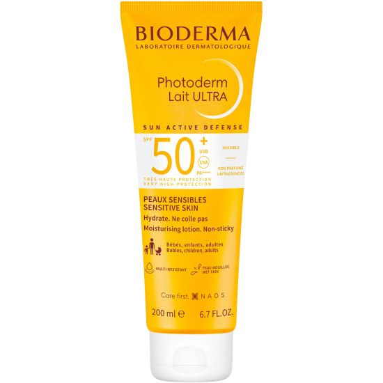 BIODERMA PHOTODERM Lait ULTRA SPF50+ хидратиращо слънцезащитно мляко за тяло за всеки тип кожа 200 мл