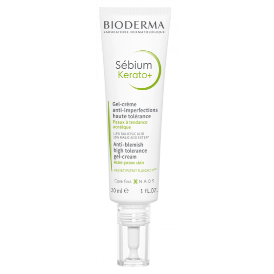 BIODERMA SEBIUM Kerato+ гел-крем за лице против белези и несъвършенства за акнеична кожа 30 мл