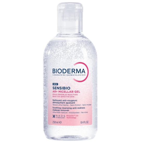 BIODERMA SENSIBIO AR+ Micellar gel успокояващ почистващ мицеларен гел за чувствителна кожа против зачервявания 250 мл