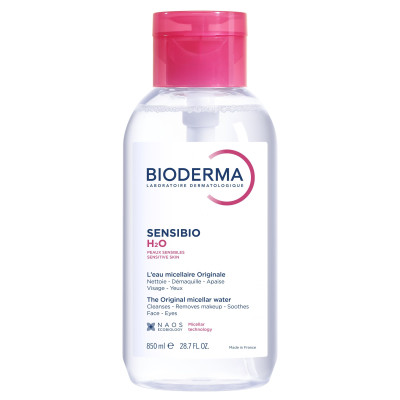 BIODERMA SENSIBIO H2O почистваща мицеларна вода за чувствителна кожа с помпа 850 мл