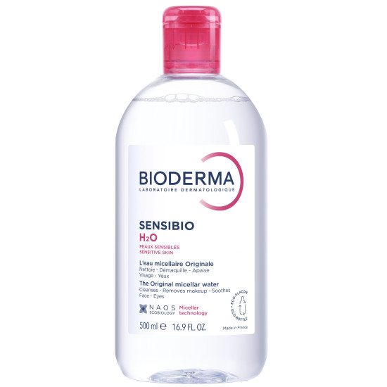 BIODERMA SENSIBIO H2O почистваща мицеларна вода за лице и очи за чувствителна кожа 500 мл