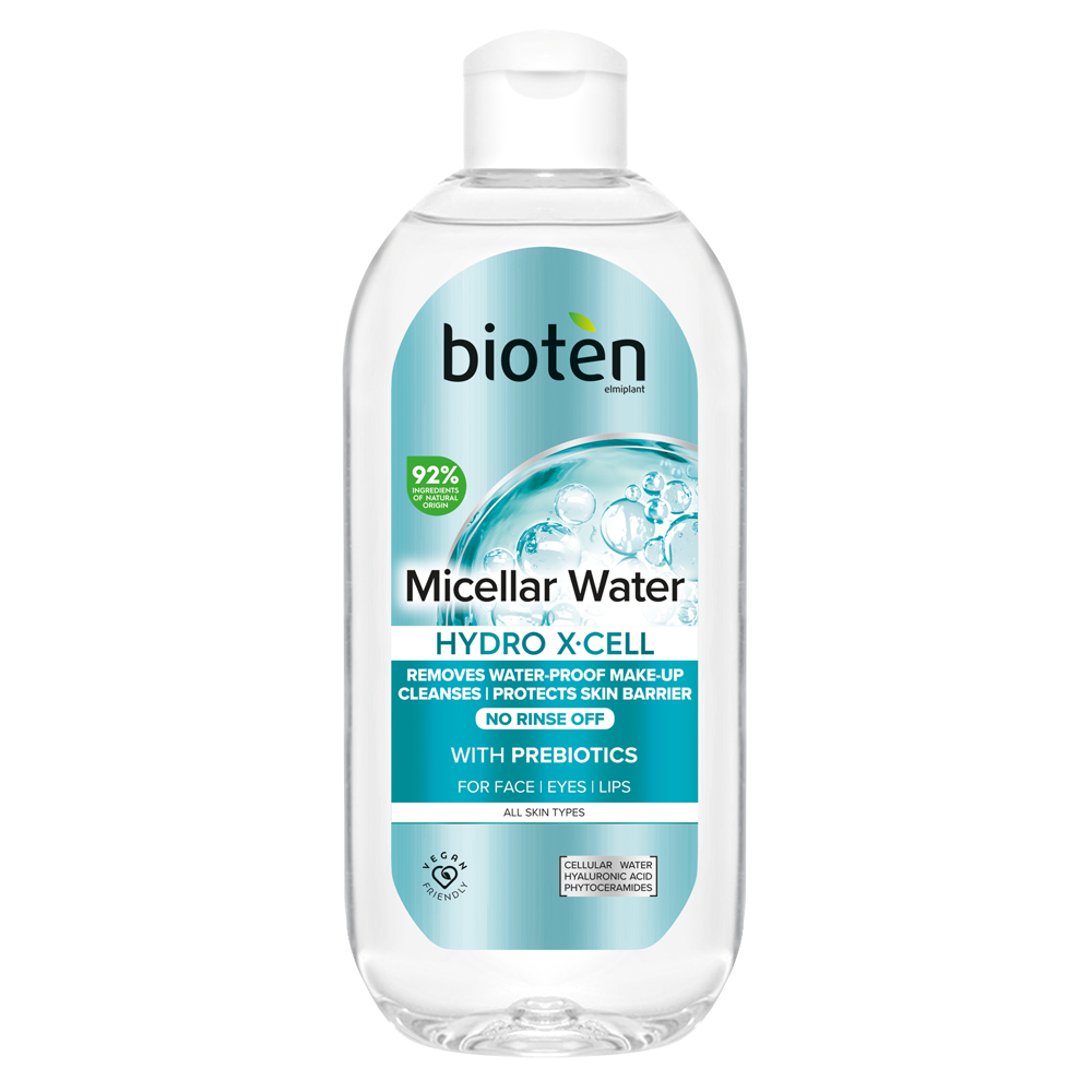 БИОТЕН мицеларна вода HYDRO X-CELL за всеки тип кожа 400 мл - Грижа за лицето