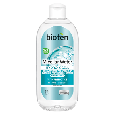 БИОТЕН HYDRO X-CELL мицеларна вода за всеки тип кожа 400 мл