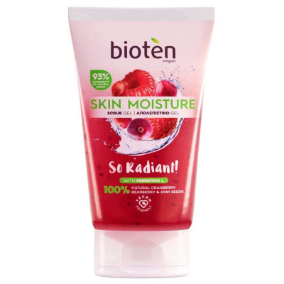 БИОТЕН SKIN MOISTURE SCRUB GEL ексфолиращ скраб за лице с горски плодове 150 мл