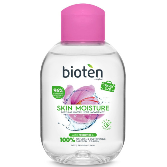 БИОТЕН SKIN MOISTURE мицеларна вода за лице за суха и чувствителна кожа 100 мл