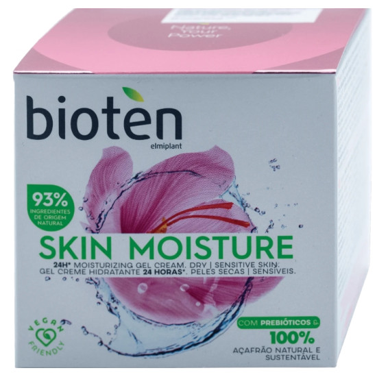 БИОТЕН SKIN MOISTURE сатенен гел-крем за лице за суха кожа 50 мл