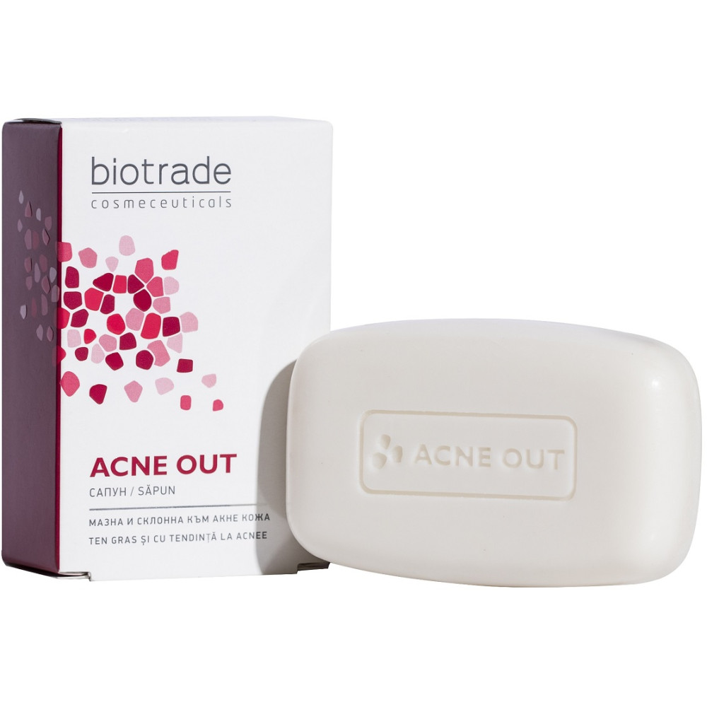 Biotrade Acne Out Сапун за нежно измиване на мазна и склонна към акне кожа 100 гр - Biotrade Acne Out Сапун за нежно измиване на мазна и склонна към акне кожа 100 гр -