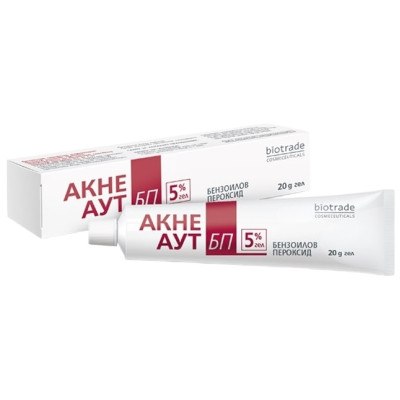 BIOTRADE ACNE OUT BP 5% гел за лице с бензоилов пероксид за мазна и склонна към акне кожа 20 г