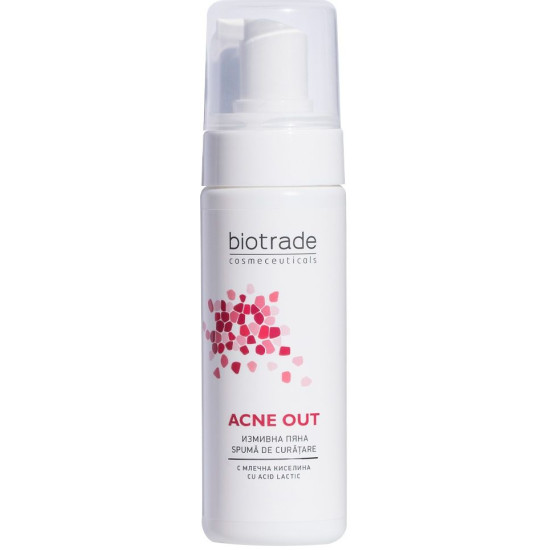BIOTRADE ACNE OUT измивна пяна за лице с млечна киселина за склонна към акне кожа 150 мл