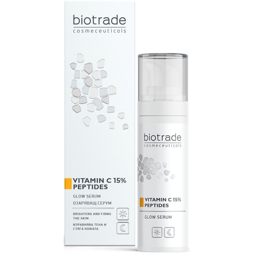 BIOTRADE ANTI-AGE VITAMIN C 15% + PEPTIDES озаряващ серум за лице с витамин C и пептиди за всеки тип кожа 30 мл