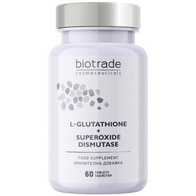 BIOTRADE ANTI-AGE L-GLUTATHIONE 200 мг + SUPEROXIDE DISMUTASE табл х 60 бр
