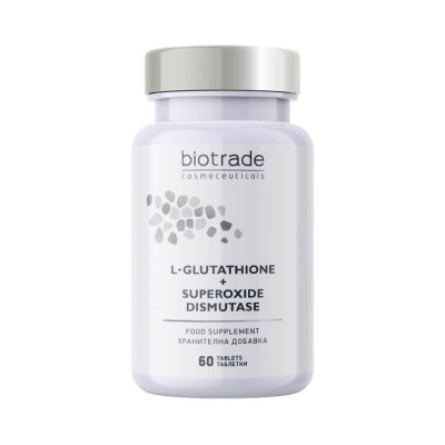 BIOTRADE ANTI-AGE L-GLUTATHIONE 200 мг + SUPEROXIDE DISMUTASE табл х 60 бр