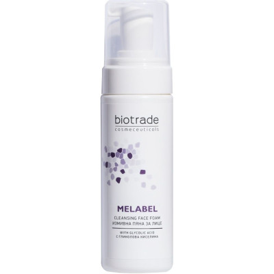 BIOTRADE MELABEL WHITENING измивна пяна за лице с гликолова киселина за кожа с хиперпигментации 150 мл