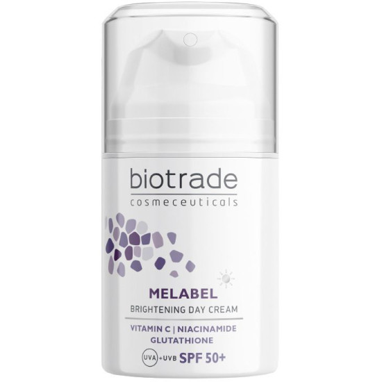 BIOTRADE MELABEL SPF50+ изсветляващ дневен крем за лице със слънцезащита за кожа с хиперпигментации 50 мл