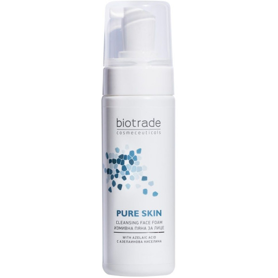 BIOTRADE PURE SKIN измивна пяна за лице за кожа с разширени пори черни точки неравномерен тен за всеки тип кожа 150 мл