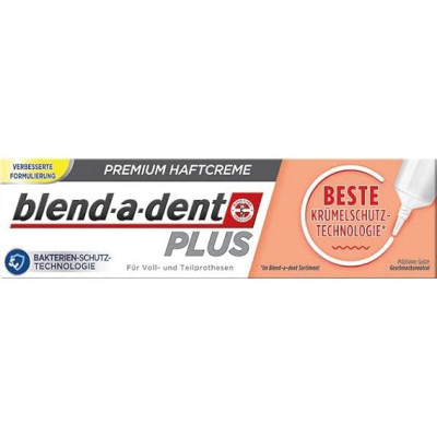 БЛЕНД-А-ДЕНТ PLUS PREMIUM фиксиращ крем за зъбни протези Best Crumb Protection 40 г