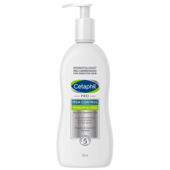 CETAPHIL ITCH CONTROL Moisturizing Lotion хидратиращ лосион за лице и тяло за суха сърбяща атопична кожа 295 мл