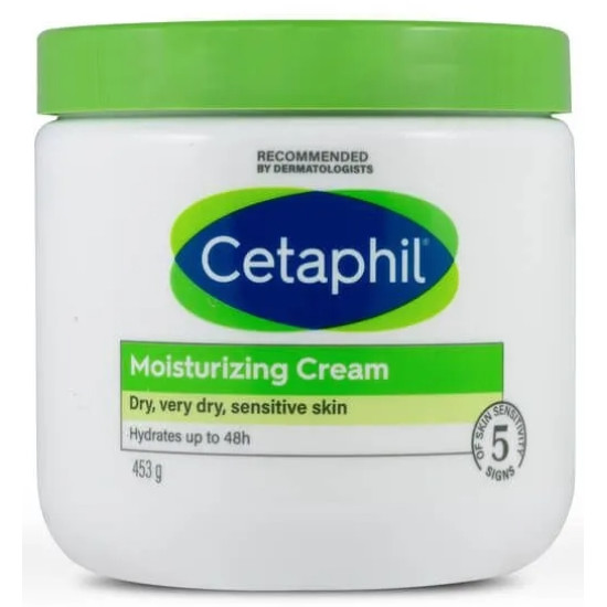 CETAPHIL MOISTURIZING CREAM хидратиращ крем за лице и тяло за много суха и чувствителна кожа 453 г