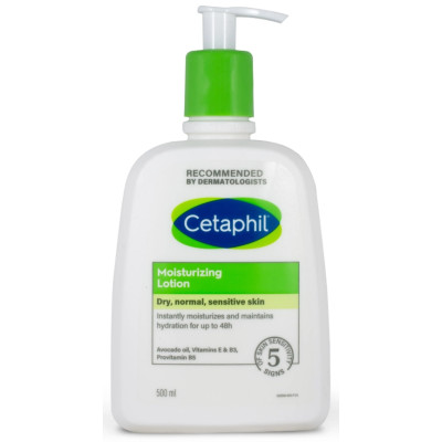 CETAPHIL MOISTURIZING LOTION хидратиращ лосион за лице и тяло за суха нормална и чувствителна кожа 500 мл