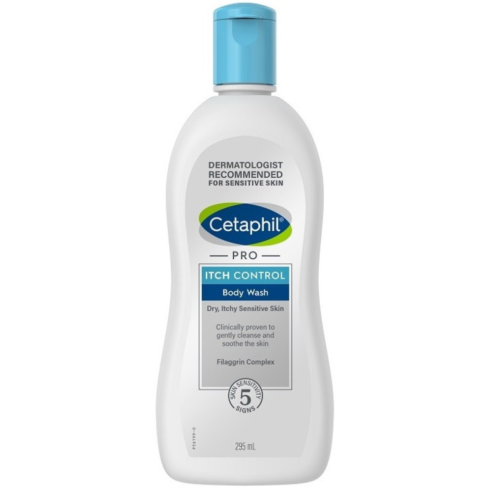 CETAPHIL PRO ITCH CONTROL Body Wash измиваща емулсия за тяло за суха сърбяща атопична кожа 295 мл