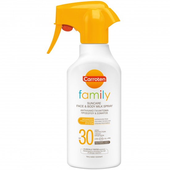 ᐉ КАРОТЕН ФЕМИЛИ слънцезащитно мляко спрей SPF30 300 мл