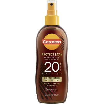 КАРОТЕН PROTECT & TAN SPF20 слънцезащитно олио за тяло за придобиване на тен 150 мл
