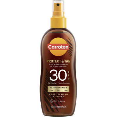 КАРОТЕН PROTECT & TAN SPF30 слънцезащитно олио за тяло за придобиване на тен 150 мл