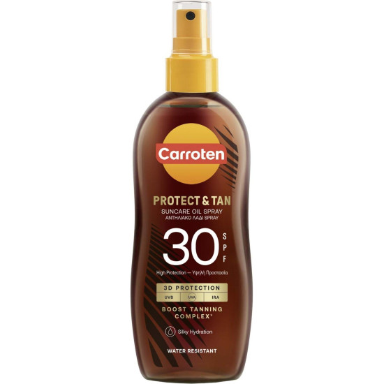 КАРОТЕН PROTECT & TAN SPF30 слънцезащитно олио за тяло за придобиване на тен 150 мл