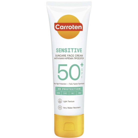 КАРОТЕН SENSITIVE SPF50+ крем за лице за чувствителна кожа 50 мл