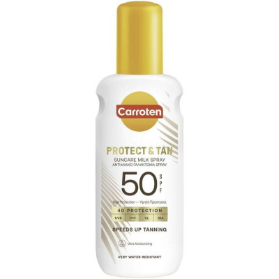 КАРОТЕН PROTECT & TEN слънцезащитно мляко-спрей за тяло за тен и защита SPF50 150 мл