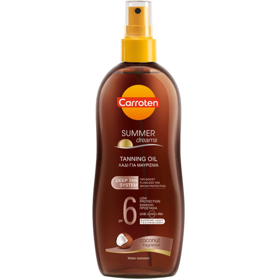 КАРОТЕН SUMMER DREAMS SPF6 олио за тяло за интензивен тен 200 мл