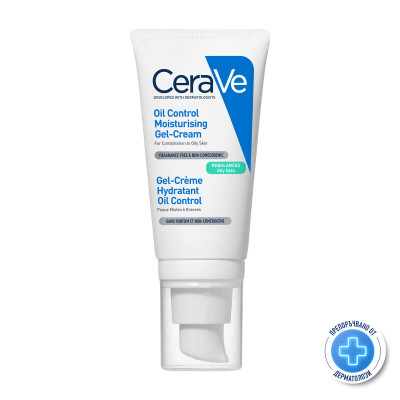 СЕРАВЕ OIL CONTROL MOISTURISING GEL-CREAM хидратиращ гел-крем за лице за смесена към мазна кожа 52 мл