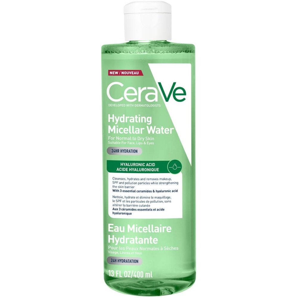 CERAVE HYDRATING MICELLAR WATER хидратираща мицеларна вода за лице за нормална до суха кожа 400 мл - Грижа за лицето