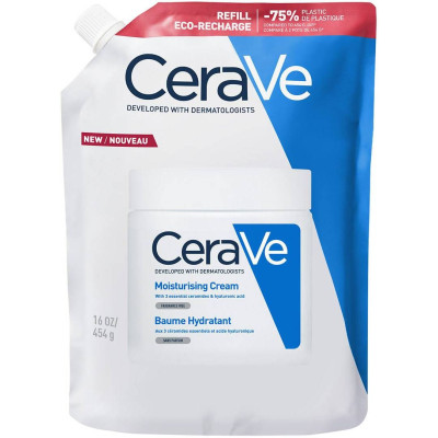 CERAVE MOISTURISING CREAM REFILL хидратиращ крем за лице и тяло за суха до много суха кожа 454 мл ПЪЛНИТЕЛ