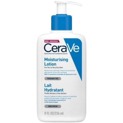 CERAVE MOISTURISING LOTION хидратиращ лосион за лице и тяло за суха до много суха кожа 236 мл