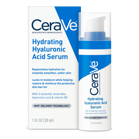 CERAVE HYDRATING HYALURONIC ACID SERUM хидратиращ серум за лице с хиалуронова киселина за нормална към суха кожа 30 мл