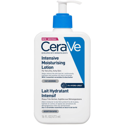 CERAVE INTENSIVE MOISTURISING LOTION интензивен хидратиращ лосион за лице и тяло с 5% HYDRO-UREA за суха - много суха кожа 473мл