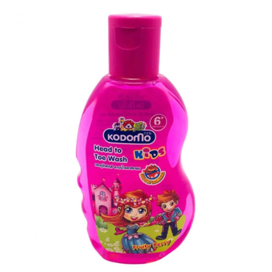 КОДОМО KIDS 2in1 душ гел и шампоан за деца 6+ г Fruity Berry 200 мл