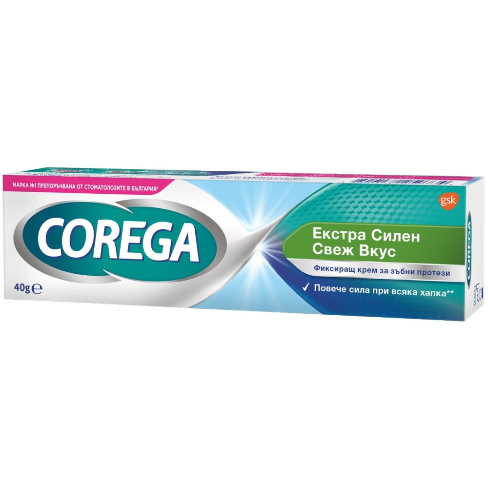Corega fixing cream Fresh Breath 40 g / Корега фиксиращ крем Свеж Дъх 40 гр - За зъбни протези
