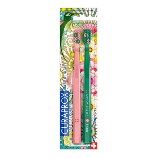 КУРАПРОКС ЧЕТКА ЗА ЗЪБИ CS5460 DUO SUMMER SPECIAL EDITION лимитирана серия за деца и възрастни х 2 бр