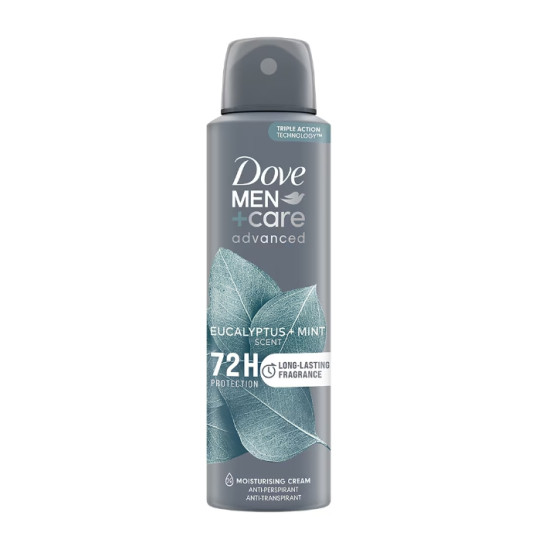 DOVE MEN+CARE ADVANCED EUCALYPTUS + MINT 72H део спрей против изпотяване за мъже 150 мл