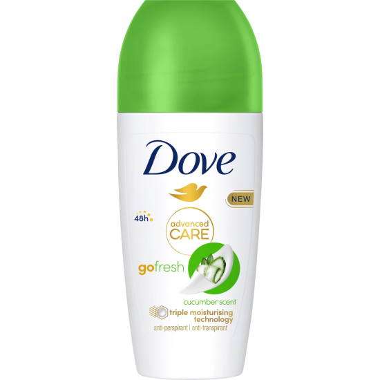 DOVE ADVANCED CARE GO FRESH CUCUMBER 48H део рол-он против изпотяване за жени 50 мл