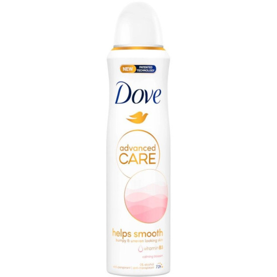 DOVE ADVANCED CARE HELPS SMOOTH CALMING BLOSSOM 72H део спрей против изпотяване за жени 150 мл