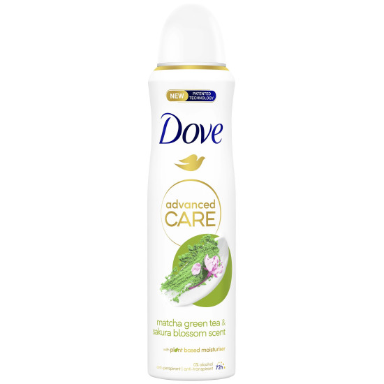 ДАВ ADVANCED CARE GO FRESH MATCHA GREEN TEA & SAKURA BLOSSOM 72H део спрей против изпотяване за жени 150 мл