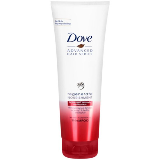 DOVE ADVANCED SERIES REGENERATE NOURISHMENT регенериращ шампоан за силно увредена коса 250 мл