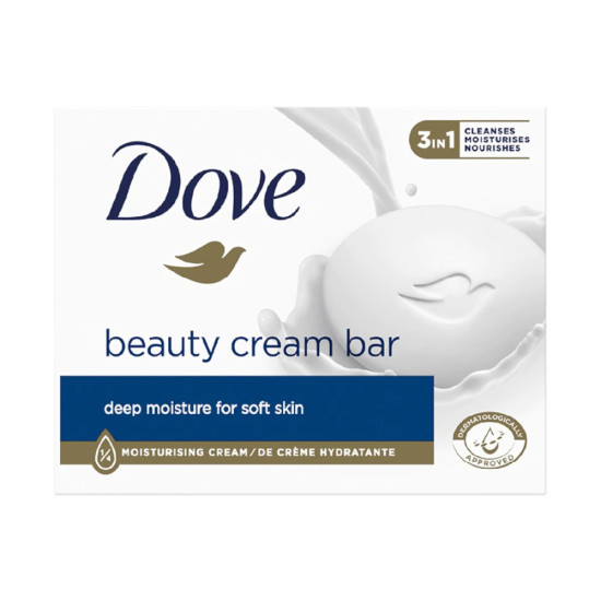 DOVE BEAUTY CREAM BAR овлажняващ крем-сапун за ръце, лице и тяло 100 г