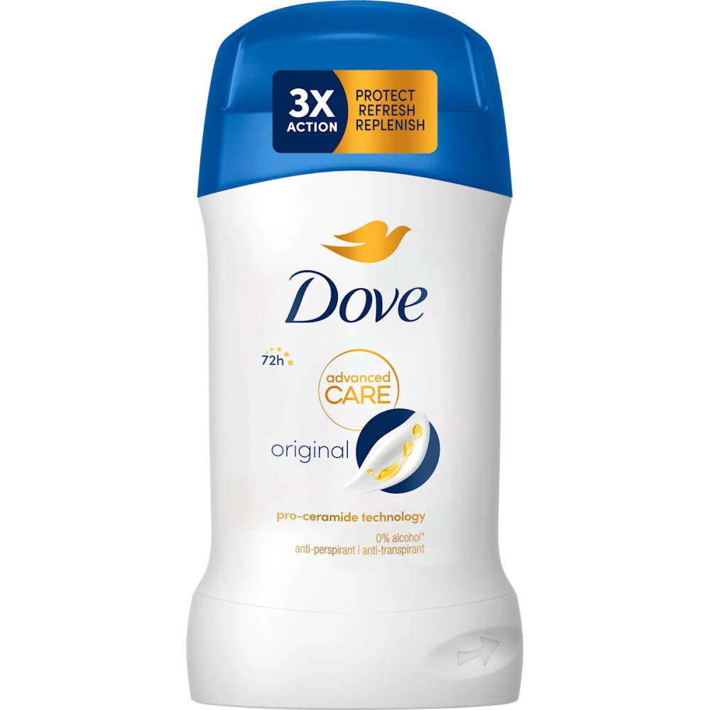 ДАВ ADVANCED CARE ORIGINAL 72H део стик против изпотяване за жени 50 мл - Грижа за тялото ДАВ ADVANCED CARE ORIGINAL 72H део стик против изпотяване за жени 50 мл - Грижа за тялото