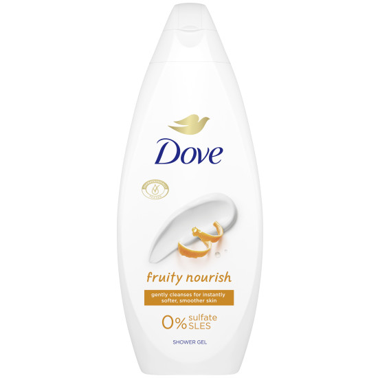 ДАВ ESSENTIAL CARE FRUITY NOURISH нежно почистващ и омекотяващ кожата душ-гел с 0% сулфати 250 мл